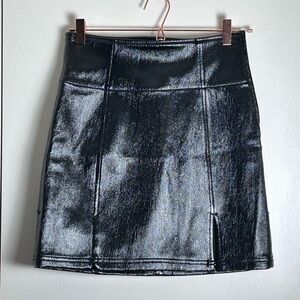 Free People Holding Onto A Dream Coated Mini Skirt Size 6